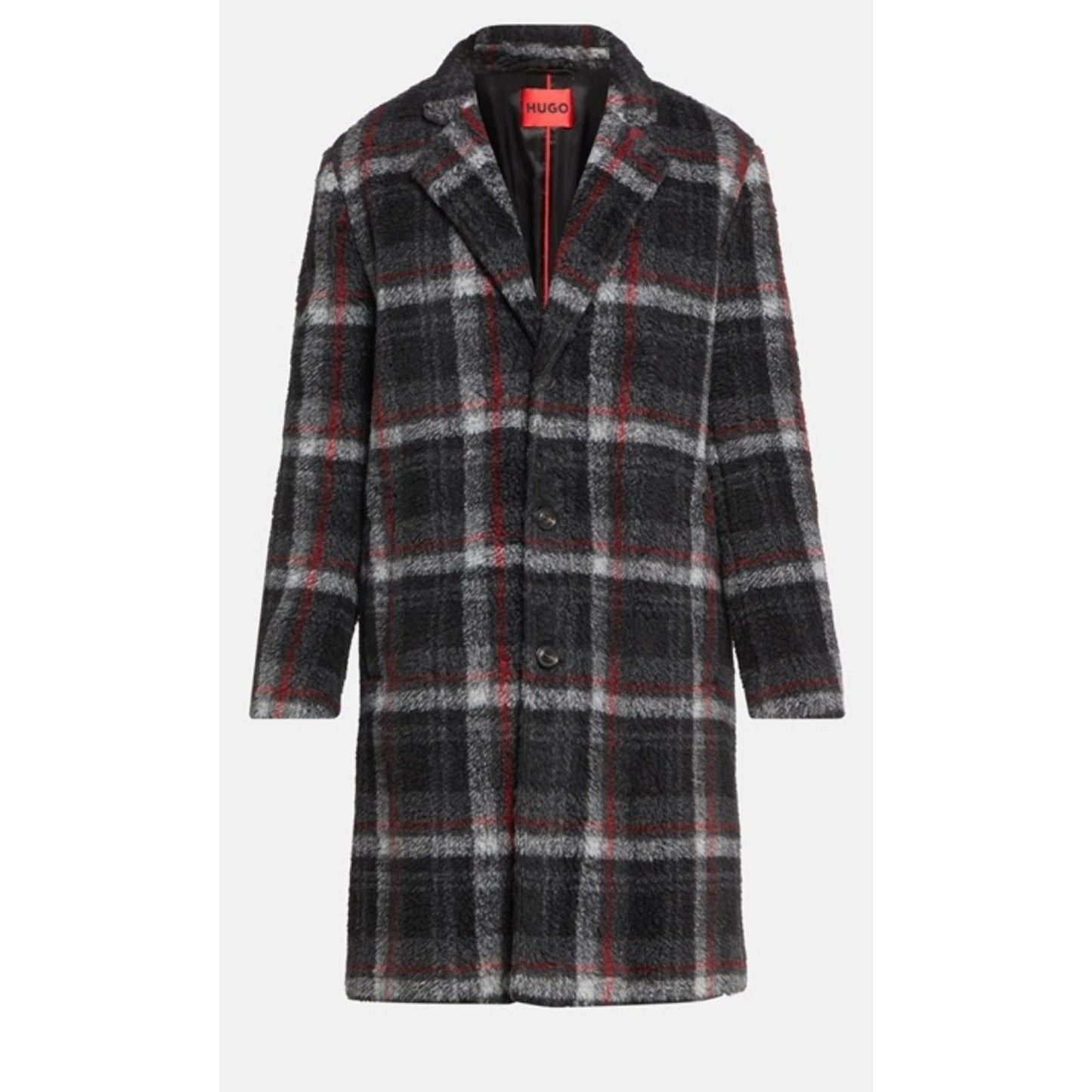 $595 Retail Price. New Men's HUGO BOSS lined coat size XXL black red grey
