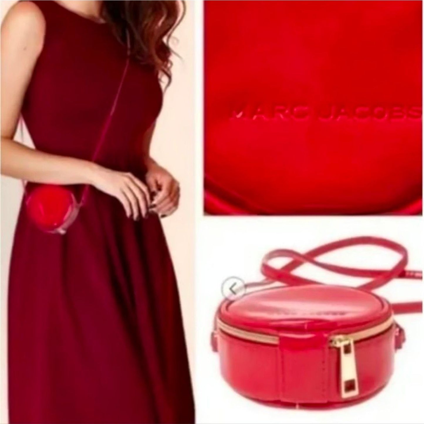 Women's Marc Jacobs Patent Leather Red Crossbody mini Purse